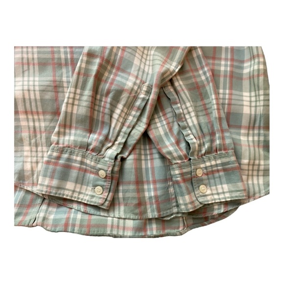 J. CREW button down shirt, The Perfect Shirt, 100% cotton. Size M, muted green. - Picture 4 of 6